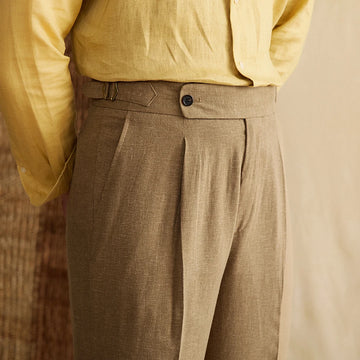 Aidase High Quality Formal Pant Lyocell Cotton Thin Skin Men Dress Pant High Waist Casual Pant Naples Summer Breathable Pant For Men aidase-shop